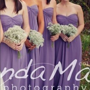 Bill Levkoff purple lavender bridesmaids dress